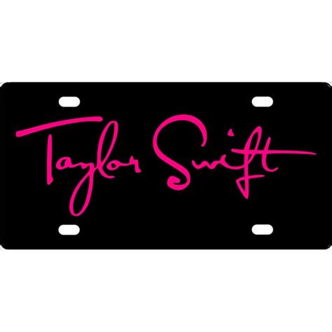 Taylor Swift License Plate - Aluminum Novelty License Plate