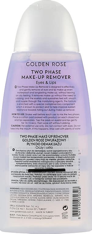 Golden Rose Two Phase Make up Remover Desmaquillante bifásico sin