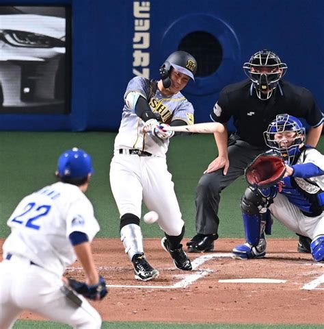 阪神、佐藤輝の二塁打が先制呼ぶ 糸原、梅野が連続適時打で大野雄撃ち阪神タイガースデイリースポーツ Online