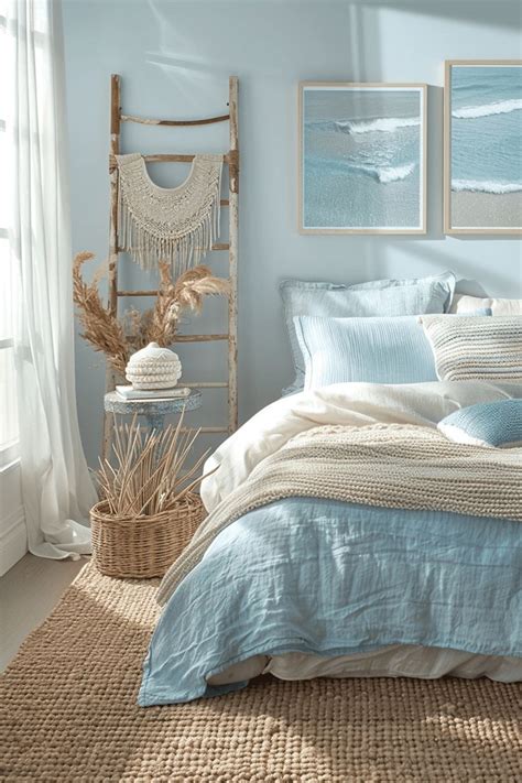 Light Blue Boho Bedroom Ideas In Light Blue Bedroom