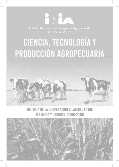 Pdf Cooperaci N Cient Fico T Cnica Agropecuaria Con Alemania Y Su