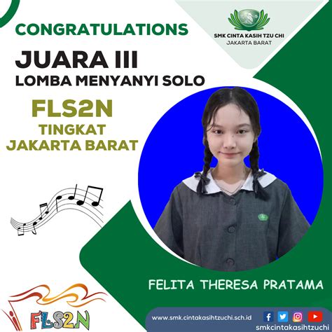 Juara 3 Lomba Menyanyi Solo FLS2N Jenjang SMK