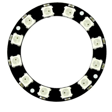 NeoPixel RGB LED Ring WS2812b 12 RGB LEDs 5V For Arduino 50 Mm