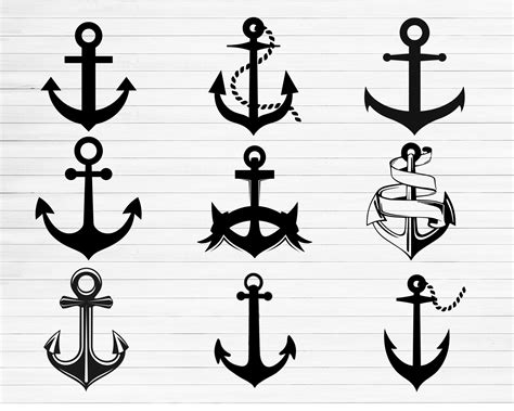 Anchor Svg Nautical Svg Anchor Svg Bundle Anchor Clipart Etsy