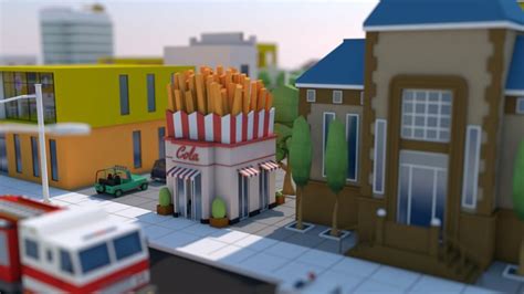 Low Poly City Town Pack Masterbundles