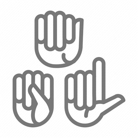 Asl Deaf Hand Language Sign Sign Language Sign Language Asl Icon