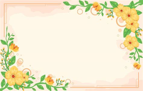 Minimalist Floral Border Background 11126857 Vector Art at Vecteezy