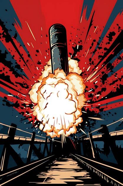 Premium AI Image | RocketPropelled Grenade Rpg Explosion on a Bridge ...