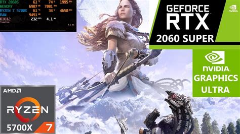 Horizon Zero Dawn RTX 2060 Super Ryzen 7 5700X Ultra GAMING TEST