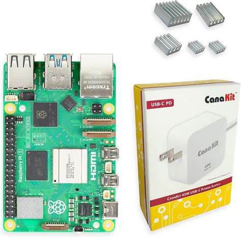 Canakit Raspberry Pi 5 Basic Kit 8gb Ram No Sd Card Amazonca