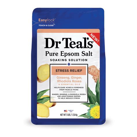 Dr Teals Pure Epsom Salt Soak Stress Relief With Adaptogens