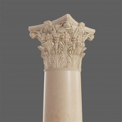 3D corinthian greek column - TurboSquid 1554059