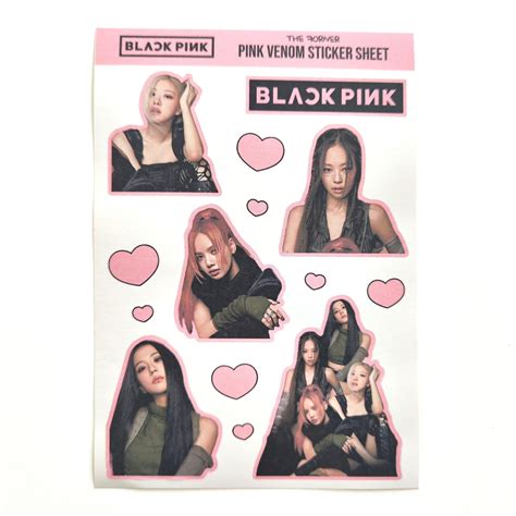 Blackpink Pink Venom Sticker Sheet The