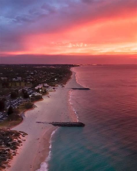 city beach western australia sunset view