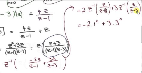 Z Transforms First Order Difference Equations Youtube