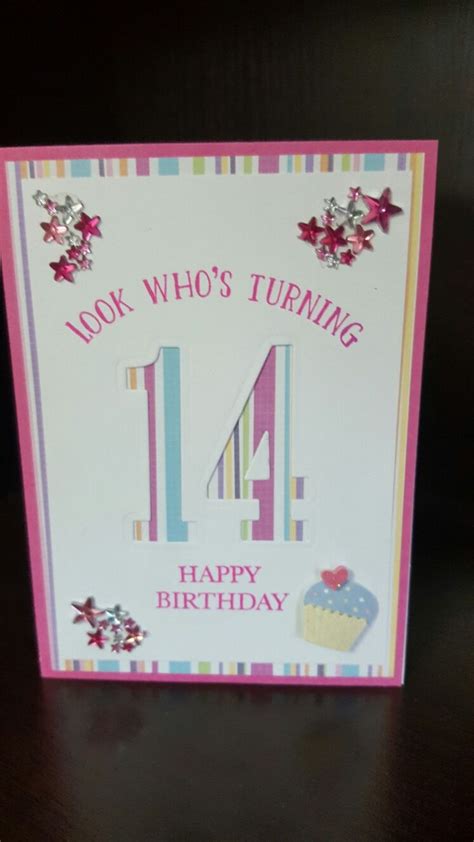 14th Birthday cards | Birthday cards, 14th birthday, Birthday