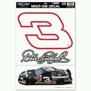 DALE EARNHARDT MULTI-USE DECALS 11X17 NASCAR 2 DIFFERENT DECALS PER ...