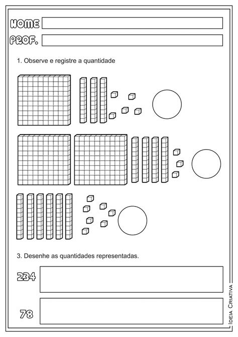 Atividades De Centena Dezena E Unidade Librain