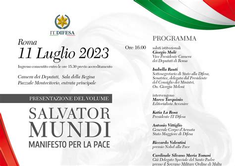 Presentazione Del Volume Salvator Mundi Proposte E Riflessioni Per