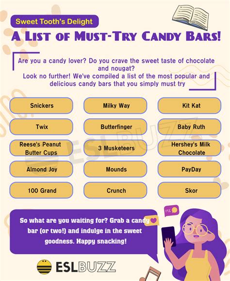 Craving Sweet Vocabulary? Check Out Our List of Candy Bars! - ESLBUZZ