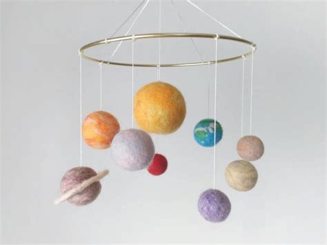 Solar System Mobile Crib Pastel Space Mobile Nursery Planet Mobile Baby ...