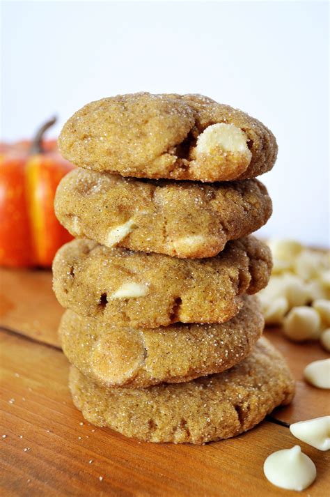 Pumpkin White Chocolate Chip Snickerdoodles White Chocolate Chips Chocolate Chip Cookies