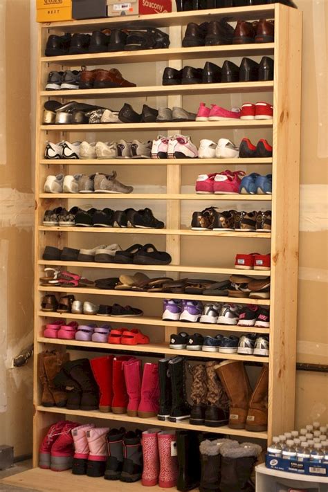 Budget Friendly Diy Accent Wall Ideas Garage Shoe Storage Homemade Shoe Rack Diy Shoe Storage