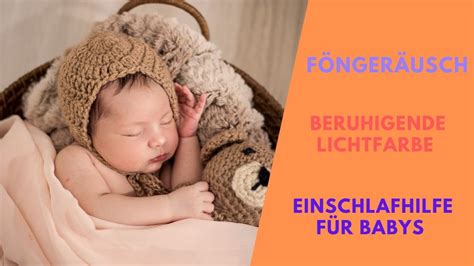 Föngeräusch mit beruhigender Lichtfarbe Zum Einschlafen für Babys