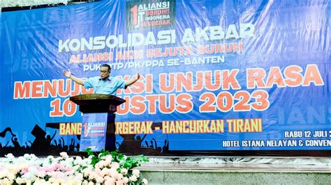 Konsolidasi Akbar Aliansi Aksi Sejuta Buruh Di Provinsi Banten Menuju