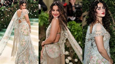 Alia Bhatt Looks So Stunning At Her First Met Gala Look In Saaree At