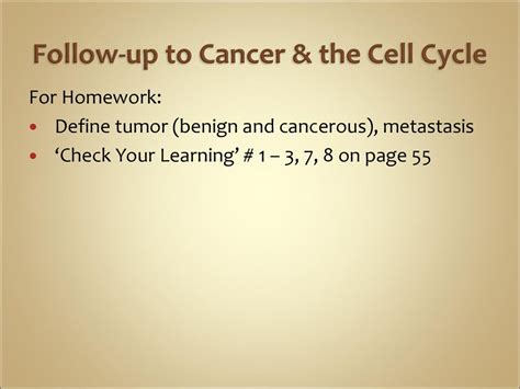 Cancer And The Cell Cycle Ppt Download