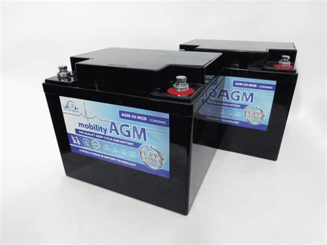 Leoch 12v 50ah Mobility Battery Twin Pack The Battery Guys