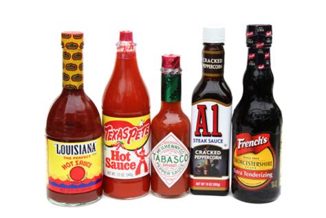 Five Brands Of Condiments Stock Photo - Download Image Now - iStock