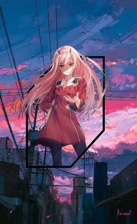 Wallpaper I made of our waifu : r/ZeroTwo