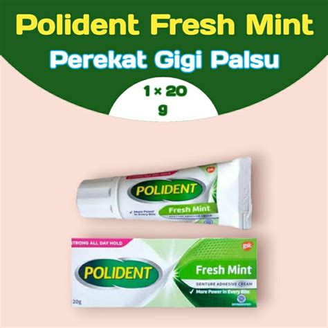 Jual Polident Fresh Mint Perekat Gigi Palsu Gram Shopee Indonesia