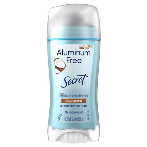 Secret Aluminum Free Deodorant, Coconut, 2.4 OZ | Pick Up In Store