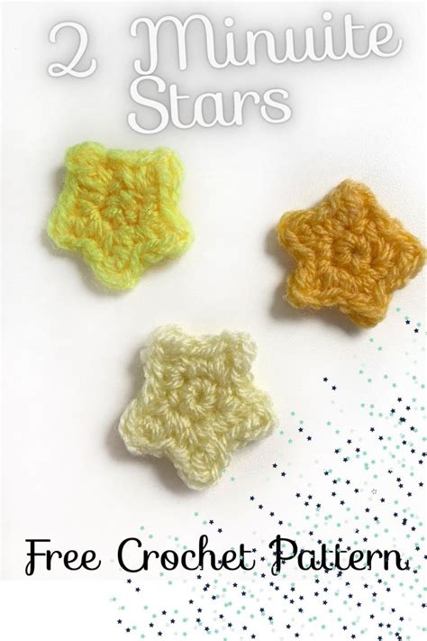 Free Moon And Star Appliques Crochet Patterns Hookfully Quick Crochet