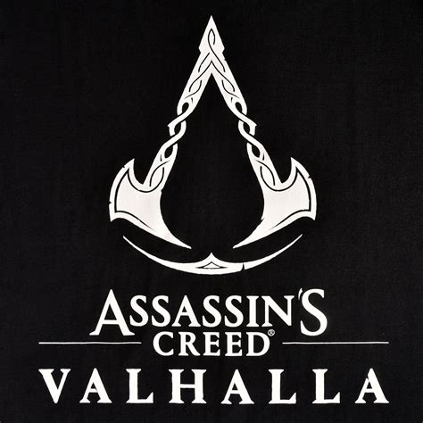 Assassin S Creed Valhalla Logo T Shirt Schwarz Assassins Creed Elbenwald