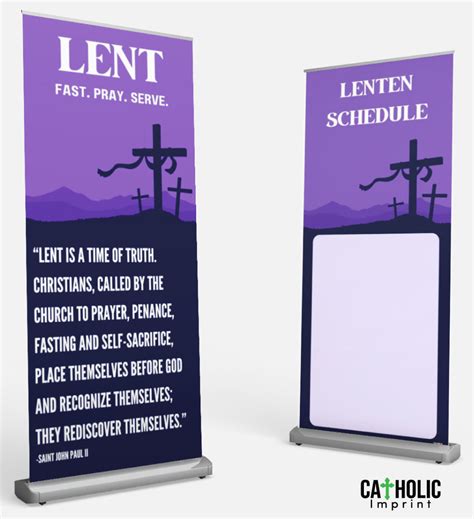 Lent Banners for Parishes and Churches | Catholic Imprint