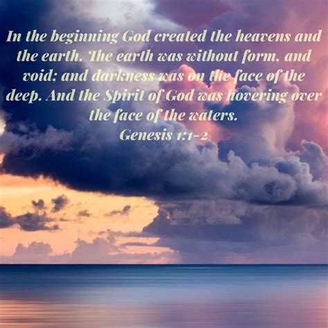 In The Beginning God Genesis 1 New King James Version Nkjv Void