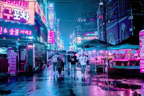 4k Dark Cyberpunk Wallpaper South Korea Travel Korea Travel Korea