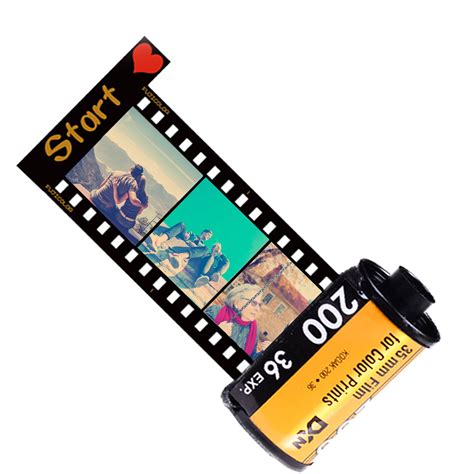 Custom Camera Film Roll Keychain Memory Film Keychain With Photo