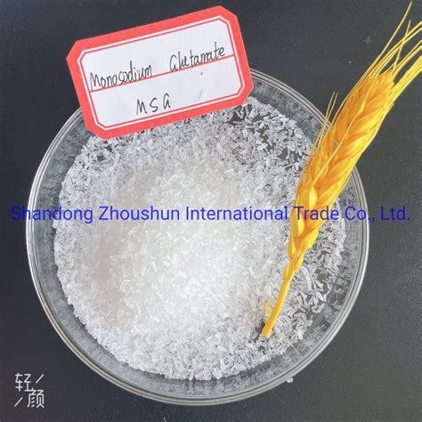 99 Msg Bulk Monosodium Glutamate China 25kg Wholesale 99 Purity