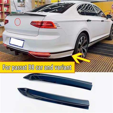 For Vw Passat B8 2015 2016 2017 2018 2019 Rear Bumper Corner Of Side Skirt Rline Accessories