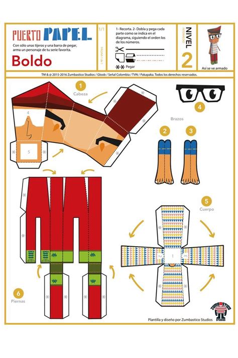 Paper Toy De Puerto Papel Boldo Paper Toys Paper Toy Sobres De