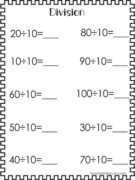 Division Worksheets 3rd Grade Worksheets Library