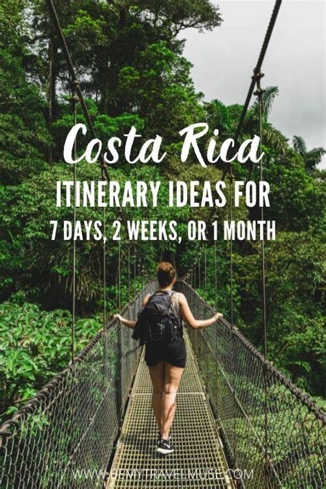 Costa Rica Itinerary Ideas Days Weeks Or Month Artofit