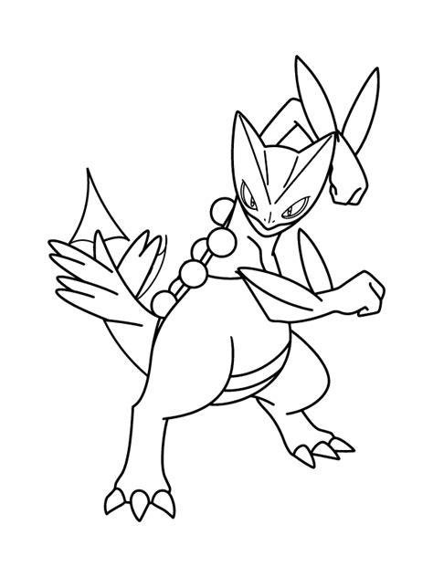 Pokemon Mega Evolution Coloring Page