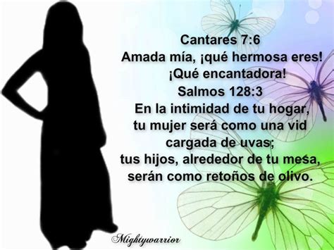 JESUS PODEROSO GUERRERO Cantares 7 6 Mujer Salmo 128 Salmos