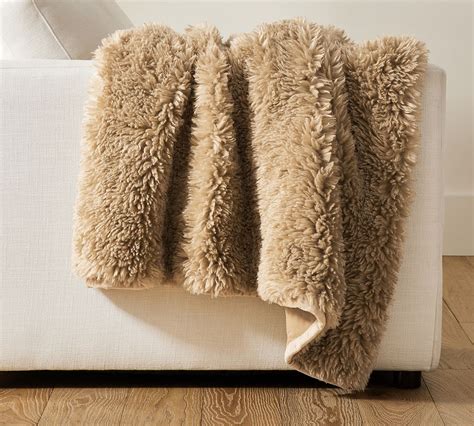 Dream Faux Fur Throw Blanket Pottery Barn